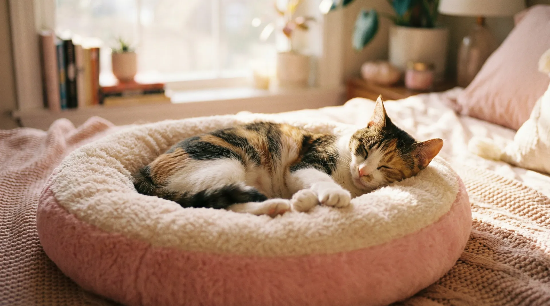 三花猫安静入睡 - 国外抖音